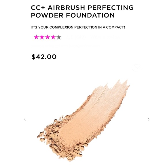 🆕CC+ AIRBRUSH PERFECTING POWDER FOUNDATION BY IT COSMETICS! COLOR-MEDIUM - Picture 2 of 15